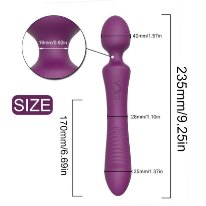 USB Rechargeable Dual-Head G-Spot Vibrator for Adults adult toy massage couple