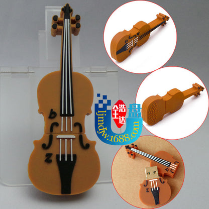 Cartoon 64GB USB Drive - Violin, Guitar, Microphone