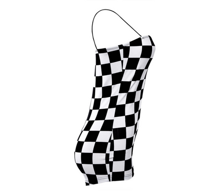One-Piece Jumpsuit and Plaid Overalls Women Woman
