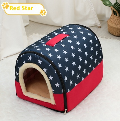 Portable Handle Pet dog cat Bed