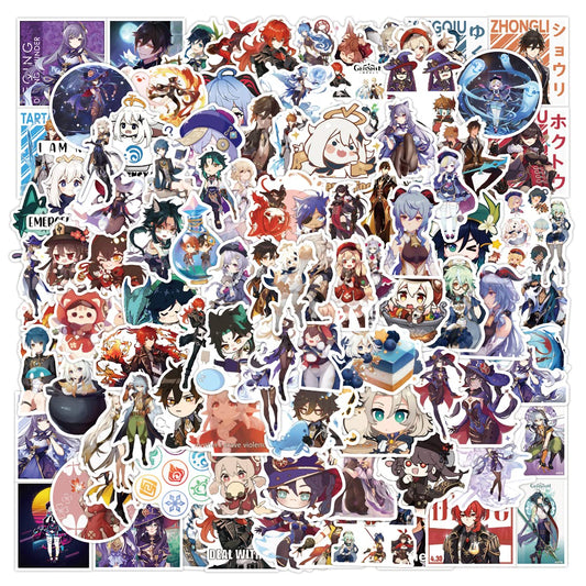 Genshin Impact Stickers 100pcs Waterproof for Decal Stickers sticker Vinyl