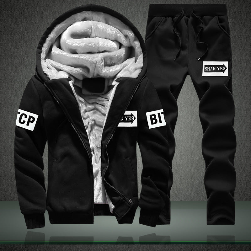 Youth and Adult Casual Hoodie Two-Piece Set