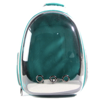 Transparent Case Cat Pet Carrier Travel Bag PC and Oxford clothing 33 x 28 x 44 cm