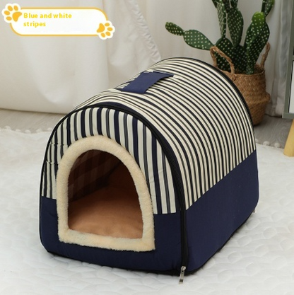 Portable Handle Pet dog cat Bed