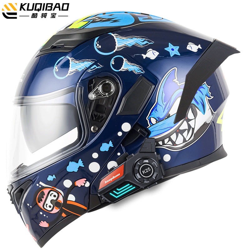Cool Ride Anti-Fog Dual Lens Bluetooth Motorcycle Helmet