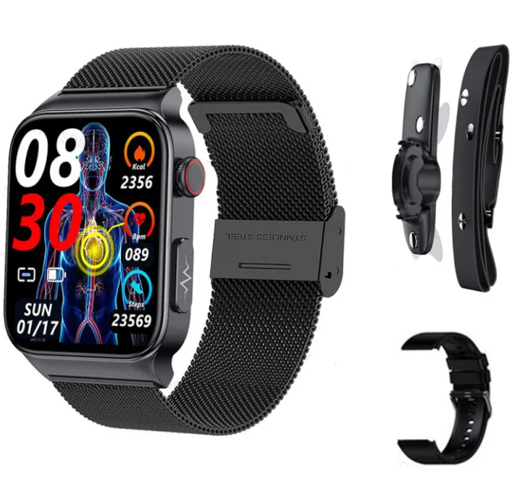 IPS screen Smart Watch touch screen Waterproof wireless charging heart rate blood pressure step count