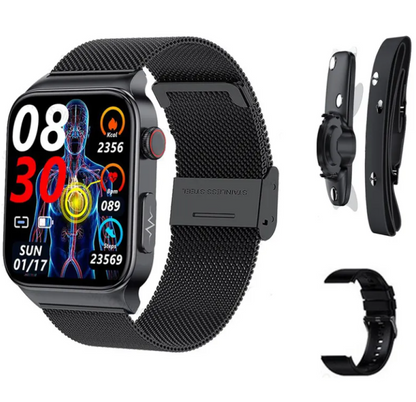 IPS screen Smart Watch touch screen Waterproof wireless charging heart rate blood pressure step count