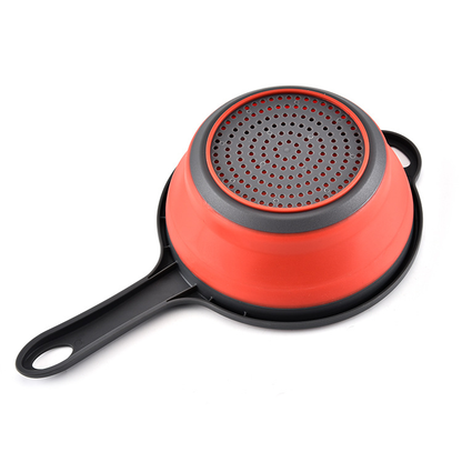 Foldable Silicone Colander with Handles - Kitchen Gadget