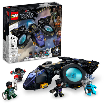 LEGO Marvel Shuris Sunbird Black Panther Aircraft Buildable Toy Vehicle for Kids 76211 Wakanda Forever Set Avengers Superheroes Gift Idea