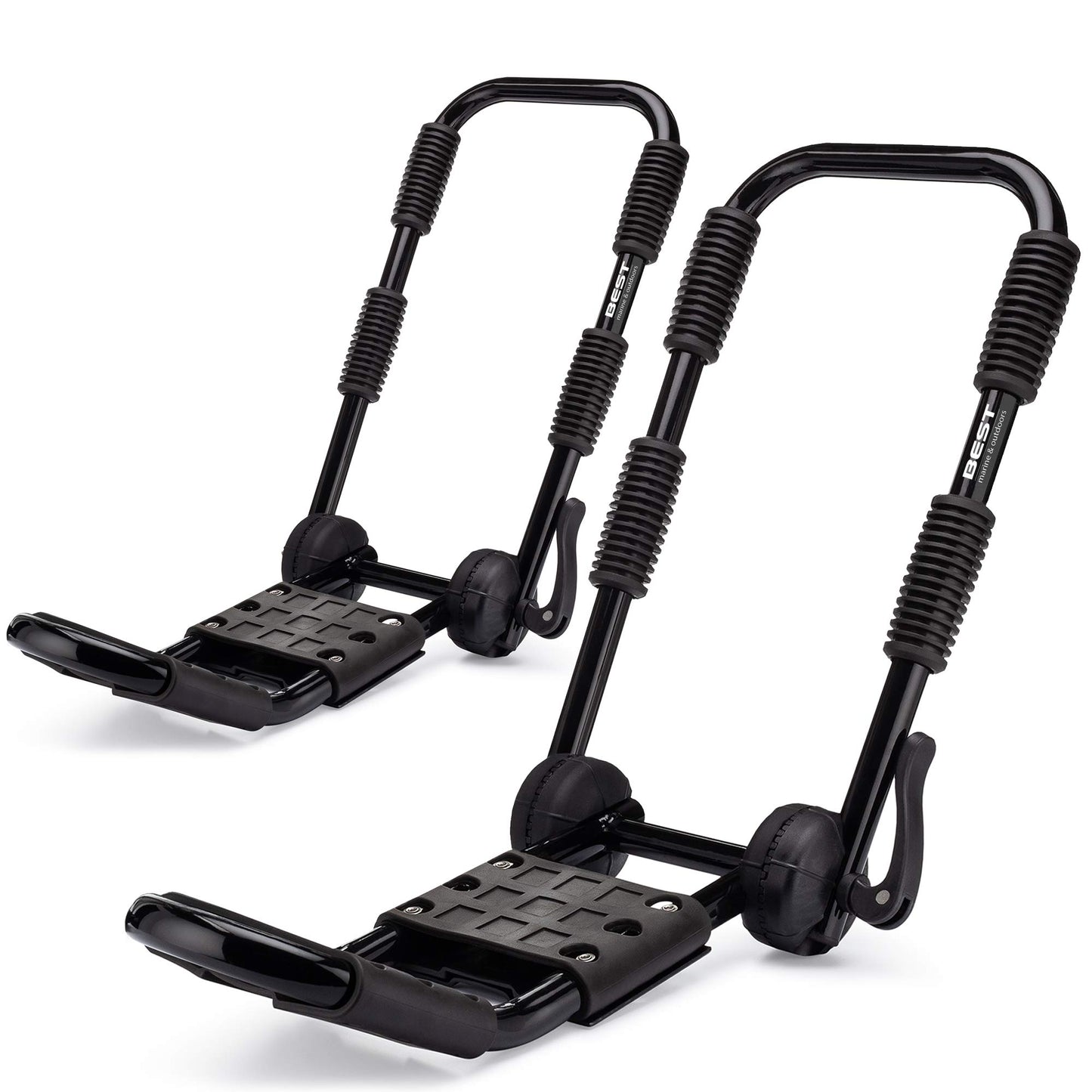 Best Marine and Outdoors Folding Kayak Roof Rack Kayak Rack for Car and SUV with Crossbars Foldable Rooftop Carrier Roof Mount for SUP Paddle Boards