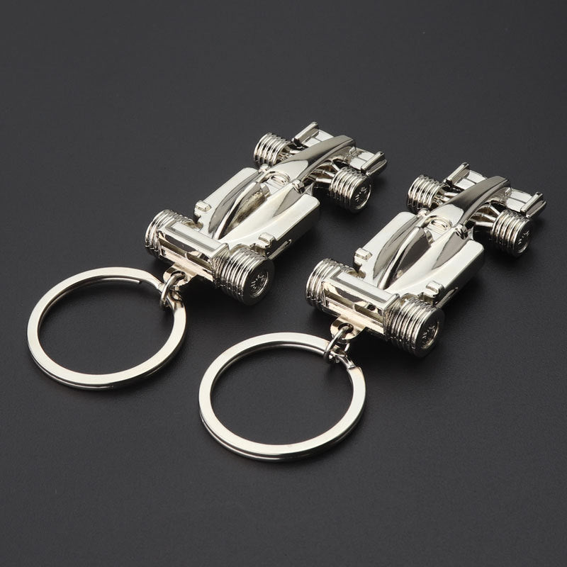 F1 Metal Keychain - Creative Race Car Design