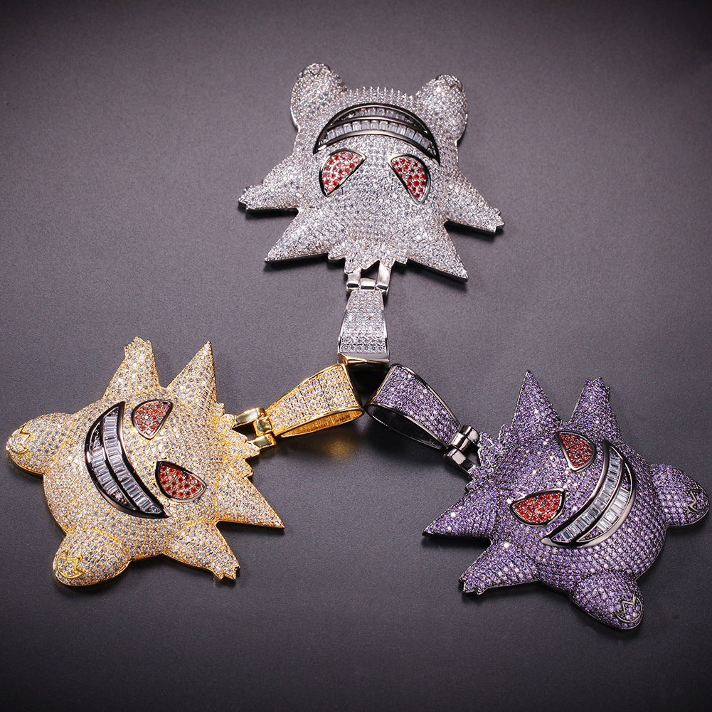 Zircon Crystal Pokemon Pendant Necklace (New Style)