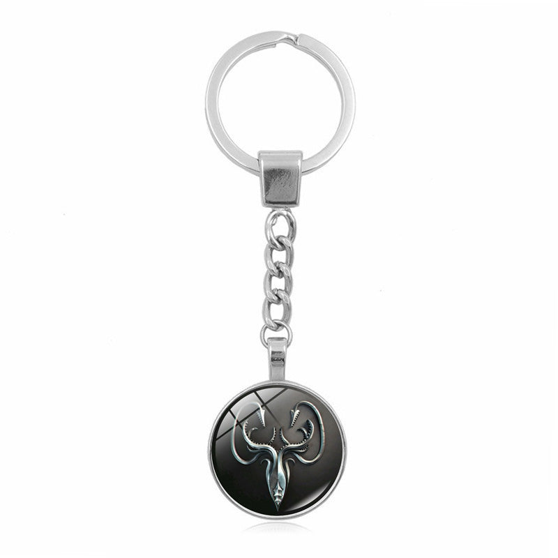 Game of Thrones Keychain with Key Ring