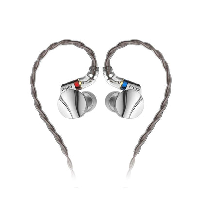 FiiO FD15 13.8mm Magnalium DLC HiFi Dynamic Driver in-Ear Earphone with Stainless Steel Shell Detachable MMCX Cable (Silver)