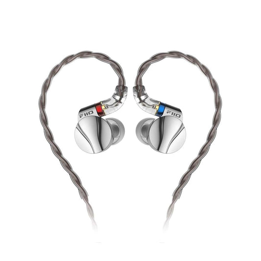 FiiO FD15 13.8mm Magnalium DLC HiFi Dynamic Driver in-Ear Earphone with Stainless Steel Shell Detachable MMCX Cable (Silver)