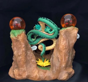 Dragon Ball Crystal Ball Stand with Shenron Figure Set