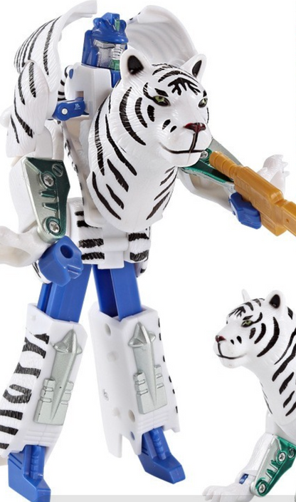 Child kid Animal Robot Toys: Lion, Tiger, Eagle Transforming Set
