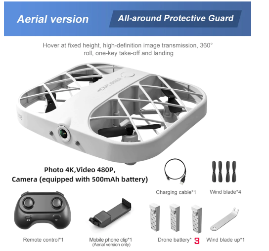 4K Mini Drone with 8K Live Transmission (One Set)