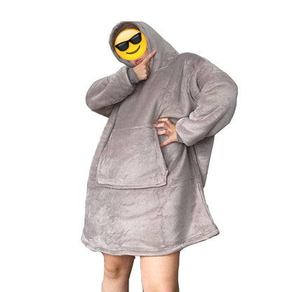 Lazy Pullover TV Blanket, Outdoor Cold Weather Robe