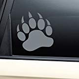 Bear Paw Claw Vinyl Decal Laptop Car Truck Bumper Window Sticker decal vinyl - Charcoal