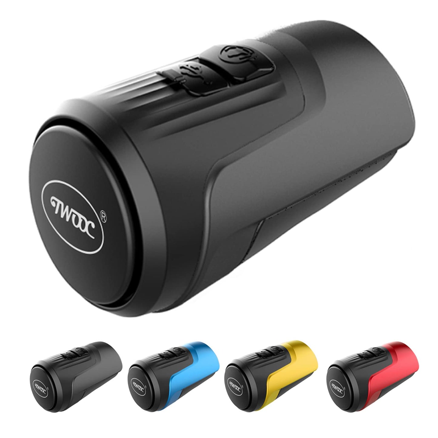 BSSOK Electric Bike Bell 125db Anti-Theft Alarm Loud Electronic Bicycle Horn 1 Sound Modes USB Rechargeable Battery Waterproof Bike Horn for Mountain Bike/Road Bike/BMX/Adults (Black 1 Sound)