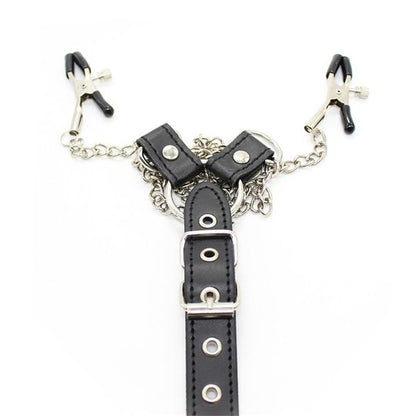 "Dual Nipple Clamps Adult Toy couple