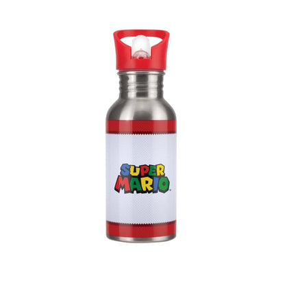 Paladone Super Mario Metal Straw Water Bottle One Size Multicolor 500 ml