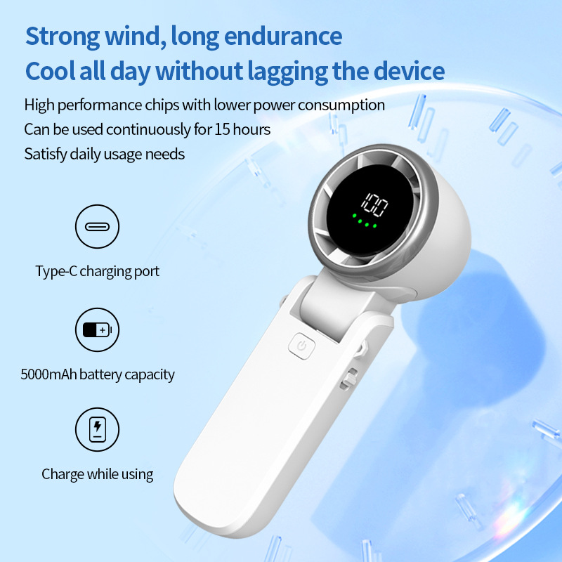 Mini Portable Neck Fan USB rechargeable
