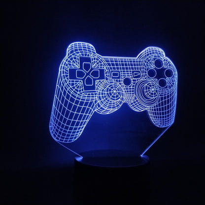 Custom 3D LED PlayStation Game Controller Joystick Touch Lamp