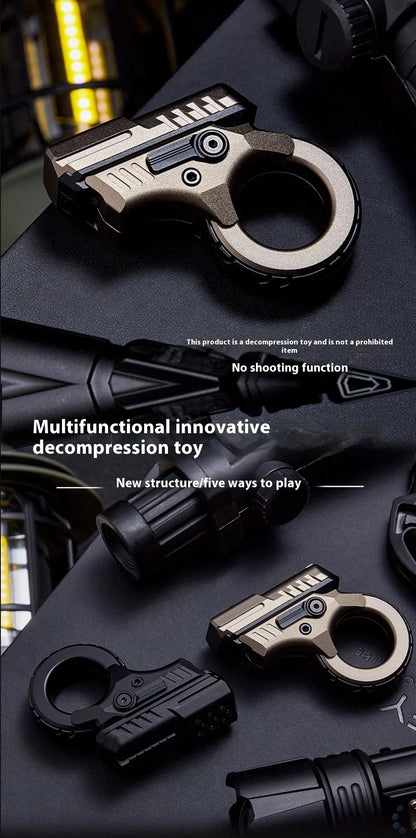 Titanium Alloy Fidget Gun shape Spinner CRAFT