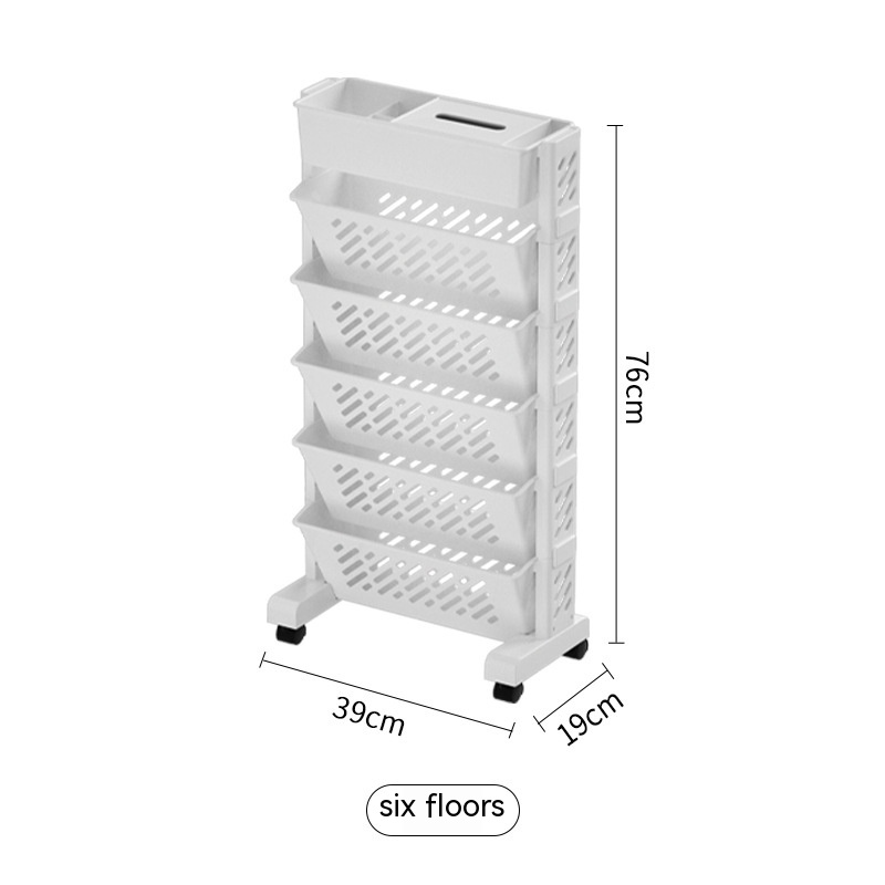 Student Desk Bookshelf Organizer 5 layers