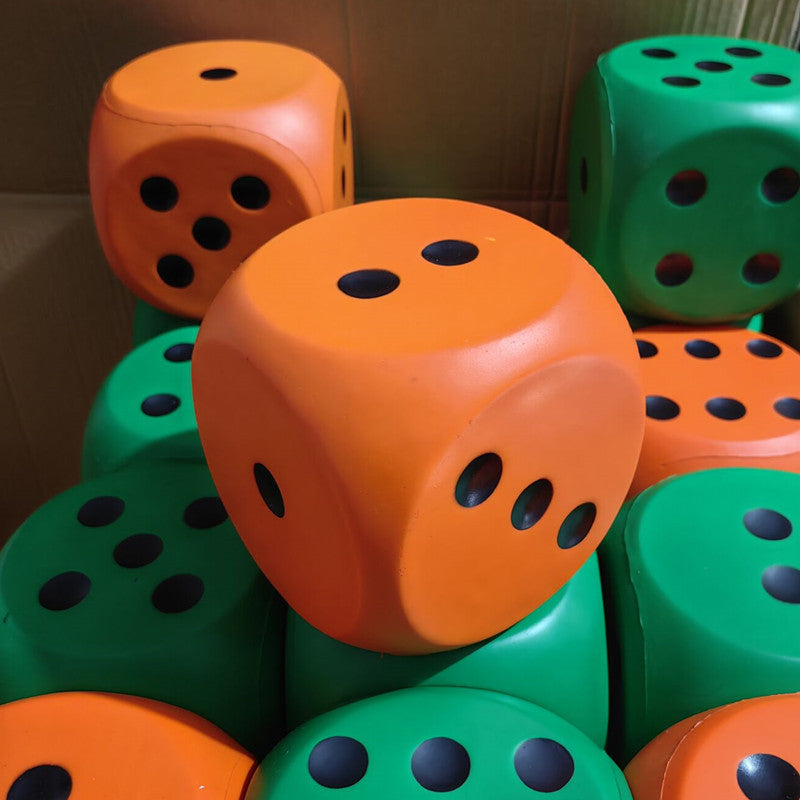 Large Sponge Dice 15cm - Flexible PU Game Props
