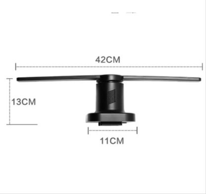 42CM 360° Holographic Display Fan | 3D Hologram Projector Player