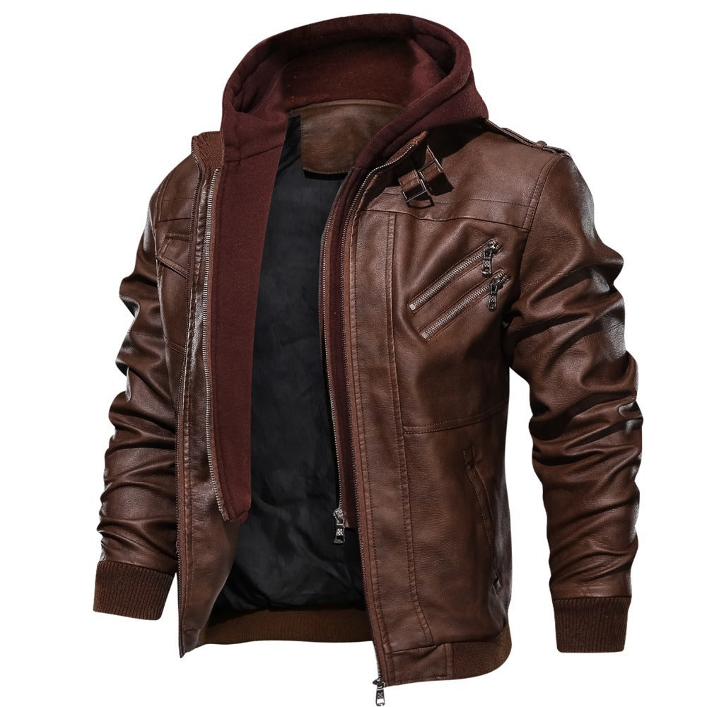 Men Marvel Venom Faux Two-Piece Motorcycle Jacket