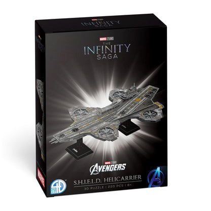 4D Build Marvel Studios Avengers Helicarrier 3D Puzzle Paper Model Kit 220 Piece Paper Model Kit for Teens and Adults Ages 8+