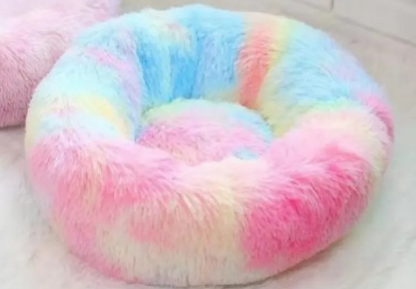 Plush Round Pet dog cat Bed muti size color
