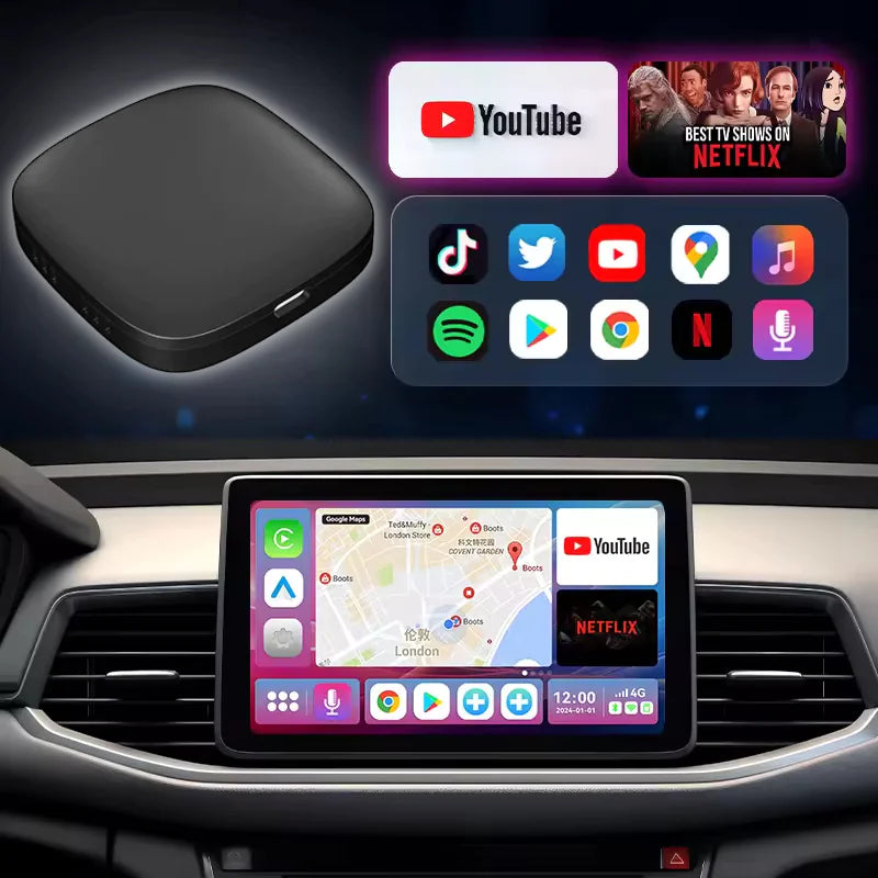 Android 10 Wireless CarPlay Auto Box