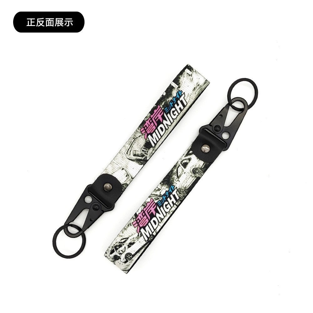 JDM Culture Keychain Wrist Strap with Digital Print 19.5cm x 2.5cm