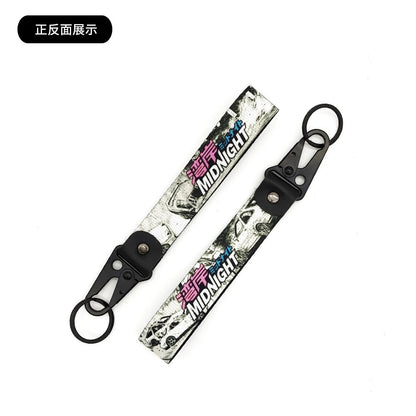 JDM Culture Keychain Wrist Strap with Digital Print 19.5cm x 2.5cm
