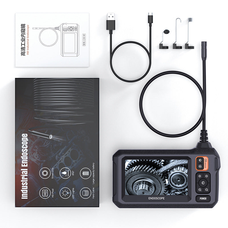 Industrial Borescope with HD Camera and 4.3" LCD IP67