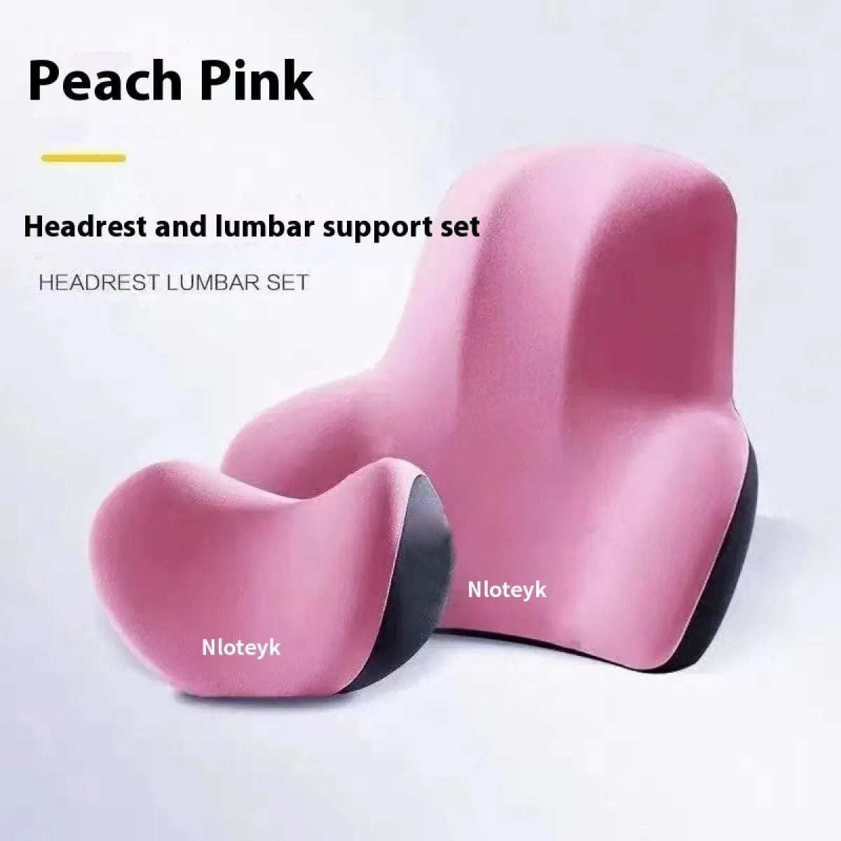 Car Memory Foam Headrest & Waist Cushion