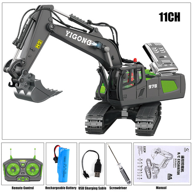 1/20 1/24 Alloy Remote Control Excavator Vehicle