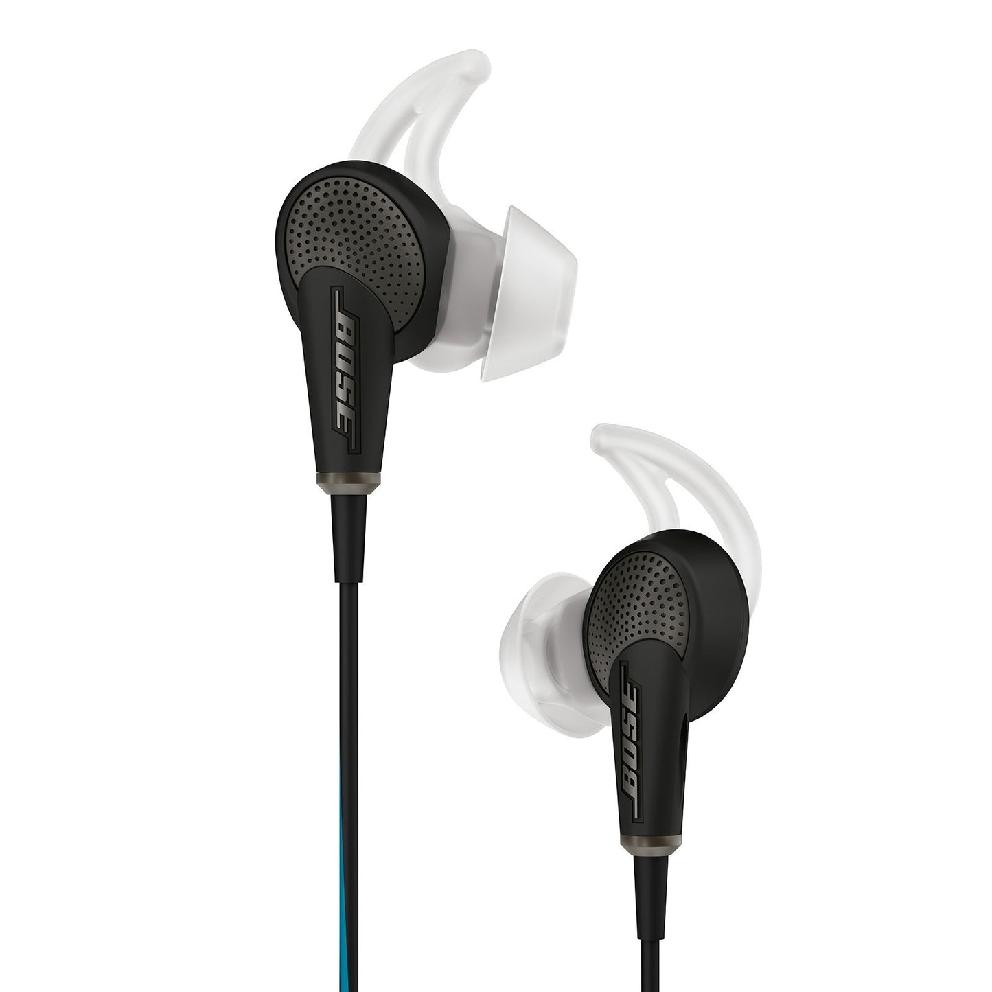 Bose QuietComfort 20 Acoustic Noise Cancelling Headphones Compatible with Apple Devices Black (Renewed)