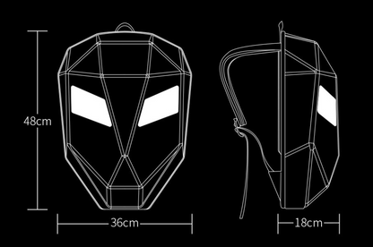 Motorcycle Backpack built-in light emoji