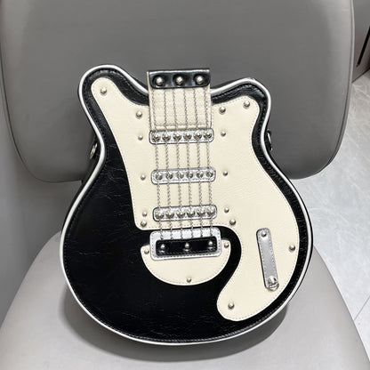Handcrafted Women's Guitar Shaped Shoulder Bag