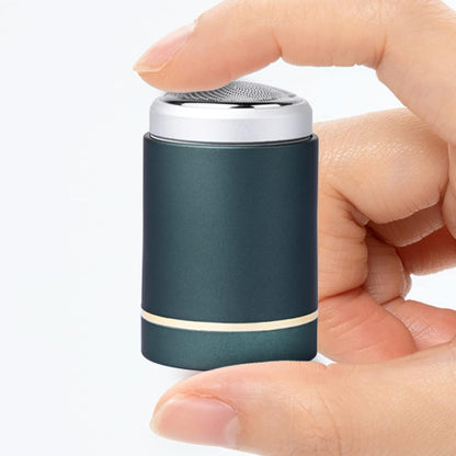 Mini Electric Shavers for Men Mini Shaver for Travel Pocket Size Mini Electric Shaver USB C Rechargeable Waterproof Electric Razor Trimmer (Green)