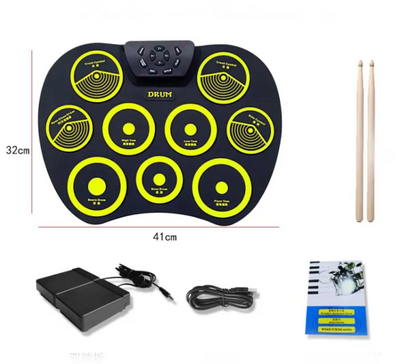 Kids USB Roll Drum drumset