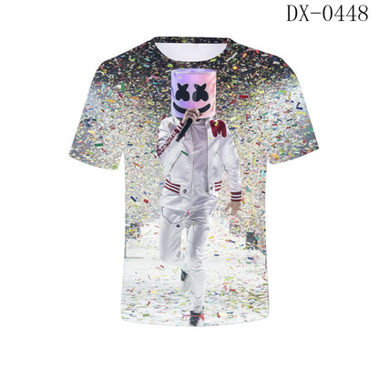 Marshmello 3D Unisex T-Shirt - Trendy DJ Style