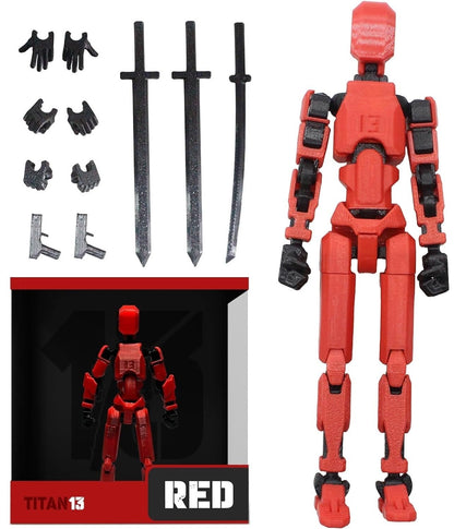 FoxVilla T13 Action Figure Titan 13 3D Printed Action Figure Lucky 13 Action Figure Nova 13 Action Figure Dummy 13 Action Figure