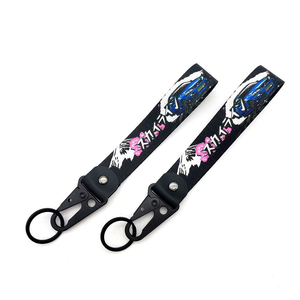 JDM Culture Keychain Wrist Strap with Digital Print 19.5cm x 2.5cm